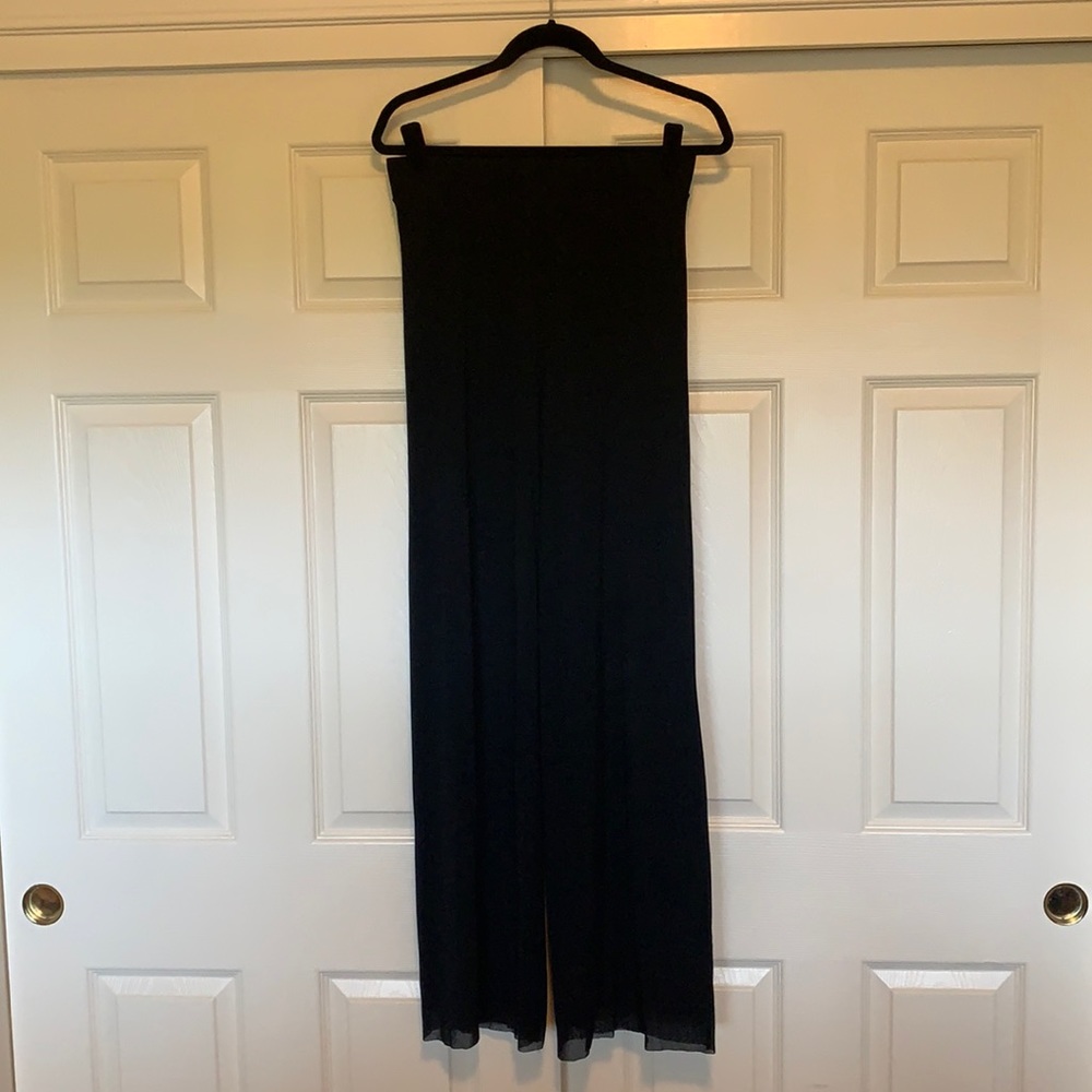 Double layer chiffon pants, wide leg, flowy soft